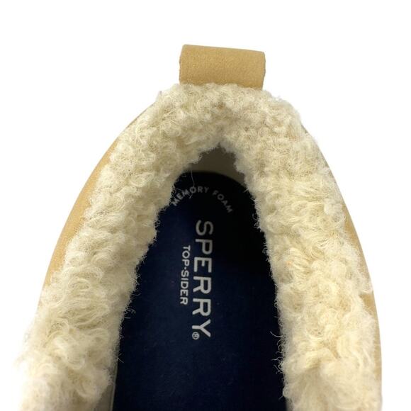 Sperry Women's Crest Side Zip Cozy Sneaker Boot Size 6.5 Khaki Suede STS87905 - Picture 6 of 11